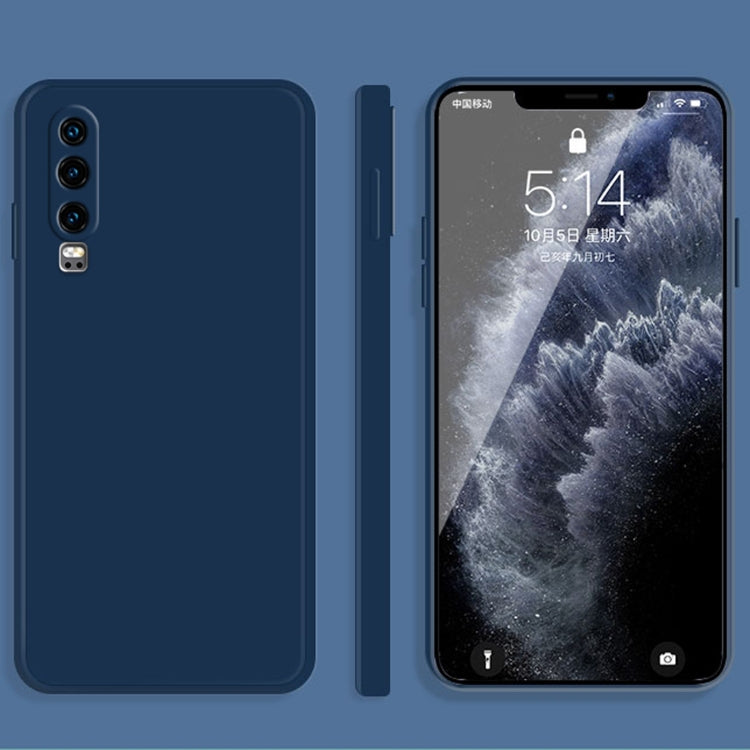 Custodia protettiva a copertura totale antigoccia in silicone liquido imitazione tinta unita, For Huawei nova 8 SE, For Huawei P30