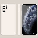 Custodia protettiva a copertura totale antigoccia in silicone liquido imitazione tinta unita, For Huawei P30 Pro, For Huawei P40