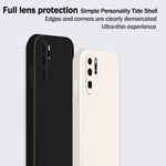 Custodia protettiva a copertura totale antigoccia in silicone liquido imitazione tinta unita, For Huawei P30 Pro, For Huawei P40