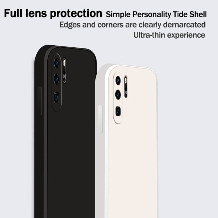 Custodia protettiva a copertura totale antigoccia in silicone liquido imitazione tinta unita, For Huawei P30 Pro, For Huawei P40