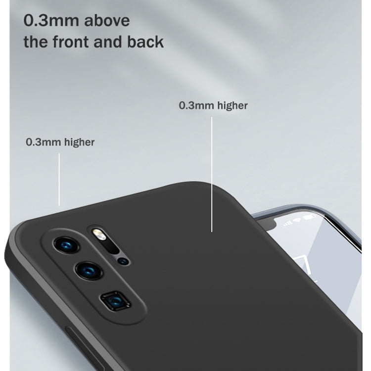 Custodia protettiva a copertura totale antigoccia in silicone liquido imitazione tinta unita, For Huawei P30 Pro, For Huawei P40