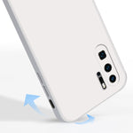 Custodia protettiva a copertura totale antigoccia in silicone liquido imitazione tinta unita, For Huawei P30 Pro, For Huawei P40