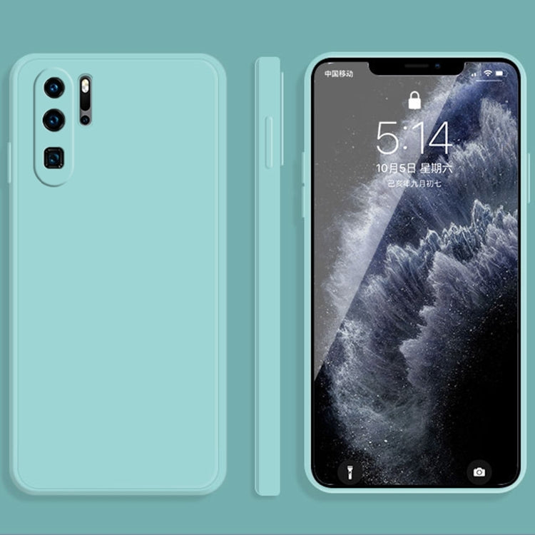 Custodia protettiva a copertura totale antigoccia in silicone liquido imitazione tinta unita, For Huawei P30 Pro, For Huawei P40