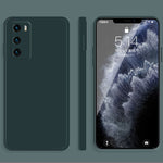Custodia protettiva a copertura totale antigoccia in silicone liquido imitazione tinta unita, For Huawei P30 Pro, For Huawei P40