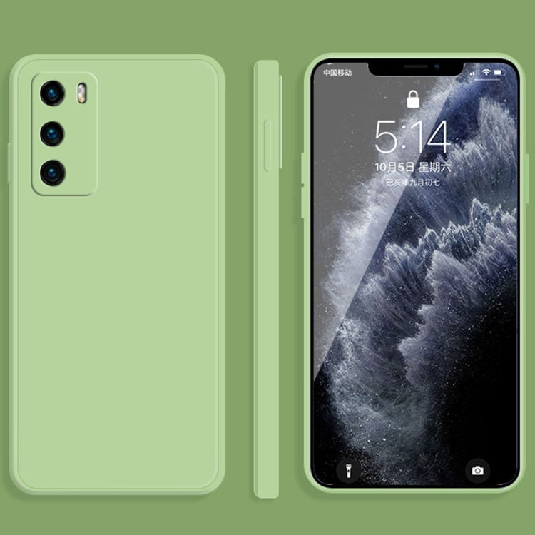 Custodia protettiva a copertura totale antigoccia in silicone liquido imitazione tinta unita, For Huawei P30 Pro, For Huawei P40