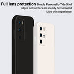 Custodia protettiva a copertura totale antigoccia in silicone liquido imitazione tinta unita, For Huawei P40 Pro, For Huawei nova 5i