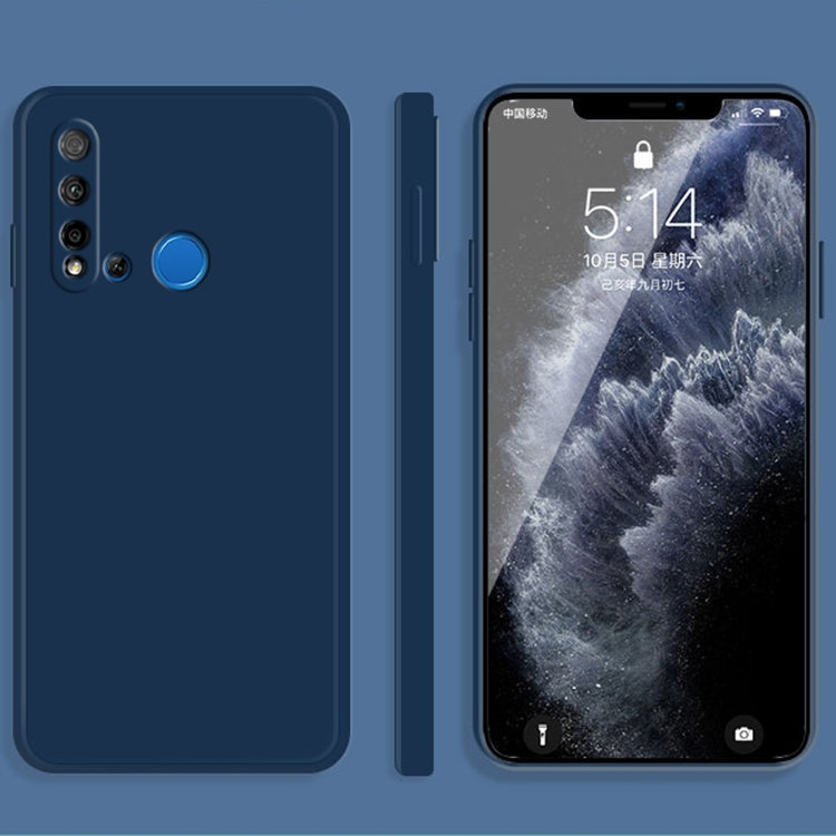 Custodia protettiva a copertura totale antigoccia in silicone liquido imitazione tinta unita, For Huawei P40 Pro, For Huawei nova 5i