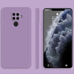 Custodia protettiva a copertura totale antigoccia in silicone liquido imitazione tinta unita, For Huawei nova 5i Pro / 5z, For Huawei nova 5 Pro