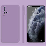 Custodia protettiva a copertura totale antigoccia in silicone liquido imitazione tinta unita, For Huawei nova 5i Pro / 5z, For Huawei nova 5 Pro