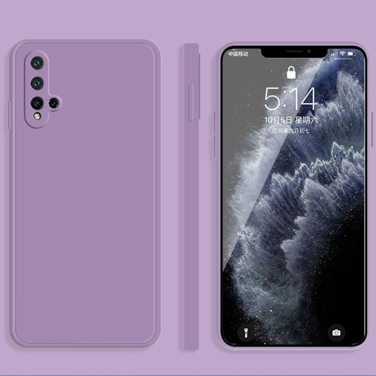 Custodia protettiva a copertura totale antigoccia in silicone liquido imitazione tinta unita, For Huawei nova 5i Pro / 5z, For Huawei nova 5 Pro