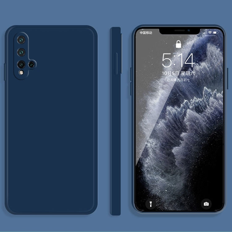 Custodia protettiva a copertura totale antigoccia in silicone liquido imitazione tinta unita, For Huawei nova 5i Pro / 5z, For Huawei nova 5 Pro