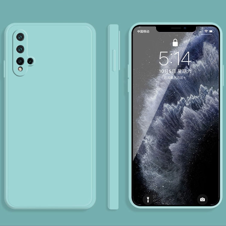 Custodia protettiva a copertura totale antigoccia in silicone liquido imitazione tinta unita, For Huawei nova 5i Pro / 5z, For Huawei nova 5 Pro