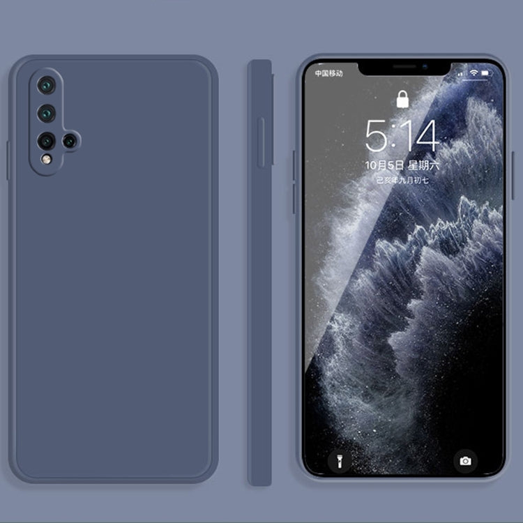 Custodia protettiva a copertura totale antigoccia in silicone liquido imitazione tinta unita, For Huawei nova 5i Pro / 5z, For Huawei nova 5 Pro