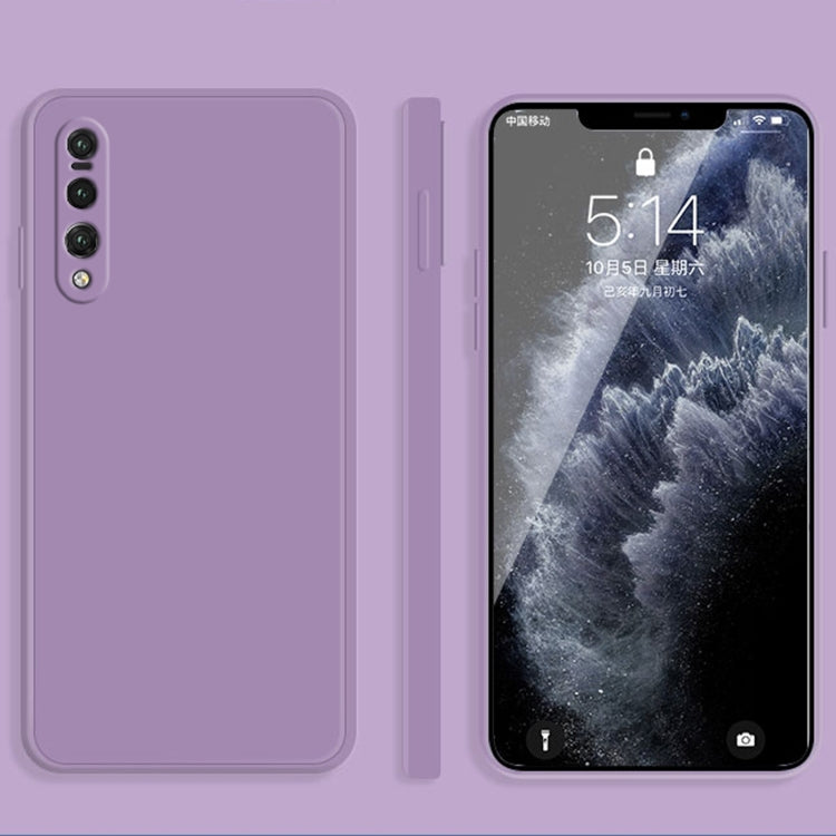 Custodia protettiva a copertura totale antigoccia in silicone liquido imitazione tinta unita, For Huawei P20, For Huawei P20 Pro