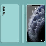 Custodia protettiva a copertura totale antigoccia in silicone liquido imitazione tinta unita, For Huawei P20, For Huawei P20 Pro