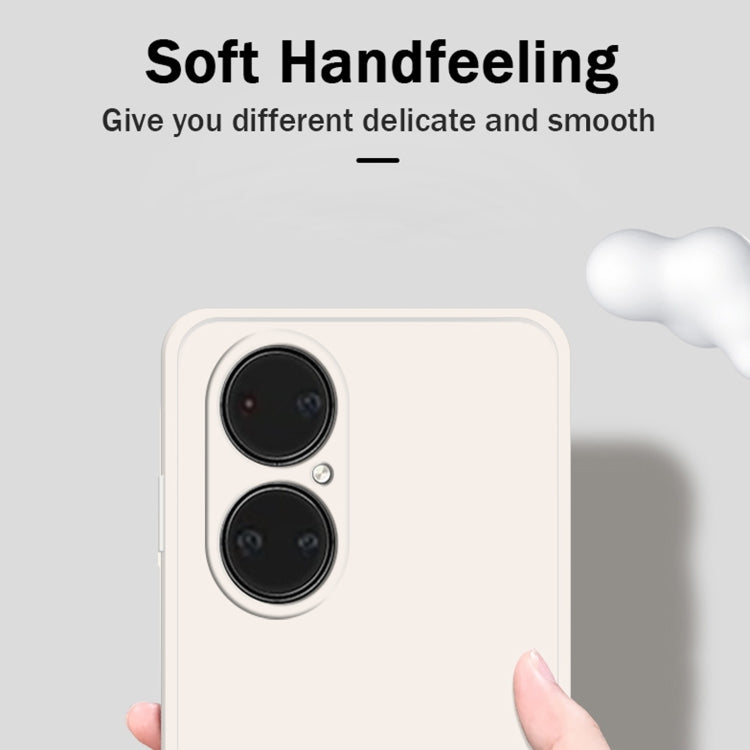 Custodia protettiva a copertura totale antigoccia in silicone liquido imitazione tinta unita, For Huawei P50, For Huawei P50 Pro