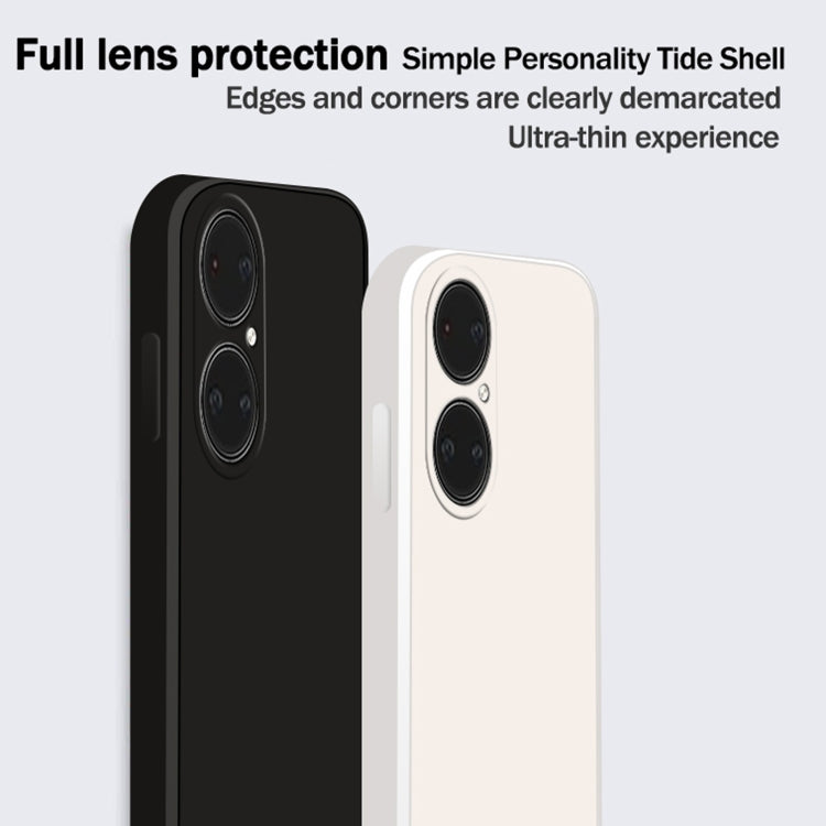 Custodia protettiva a copertura totale antigoccia in silicone liquido imitazione tinta unita, For Huawei P50, For Huawei P50 Pro