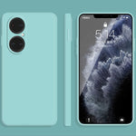 Custodia protettiva a copertura totale antigoccia in silicone liquido imitazione tinta unita, For Huawei P50, For Huawei P50 Pro