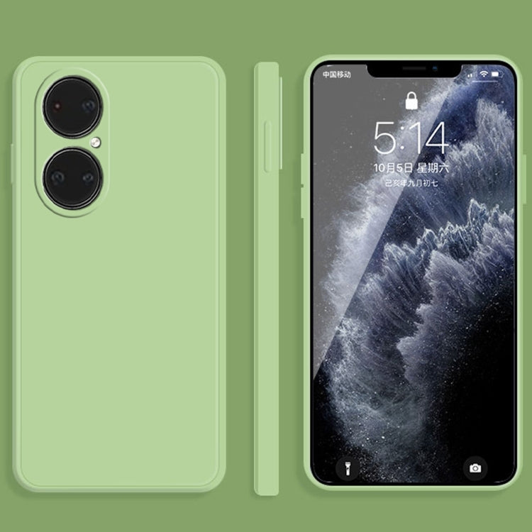 Custodia protettiva a copertura totale antigoccia in silicone liquido imitazione tinta unita, For Huawei P50, For Huawei P50 Pro