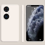 Custodia protettiva a copertura totale antigoccia in silicone liquido imitazione tinta unita, For Huawei P50, For Huawei P50 Pro