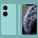 Custodia protettiva a copertura totale antigoccia in silicone liquido imitazione tinta unita, For Huawei P50, For Huawei P50 Pro