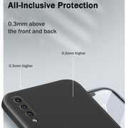 Custodia silicone liquido copertura totale per Samsung Galaxy A50