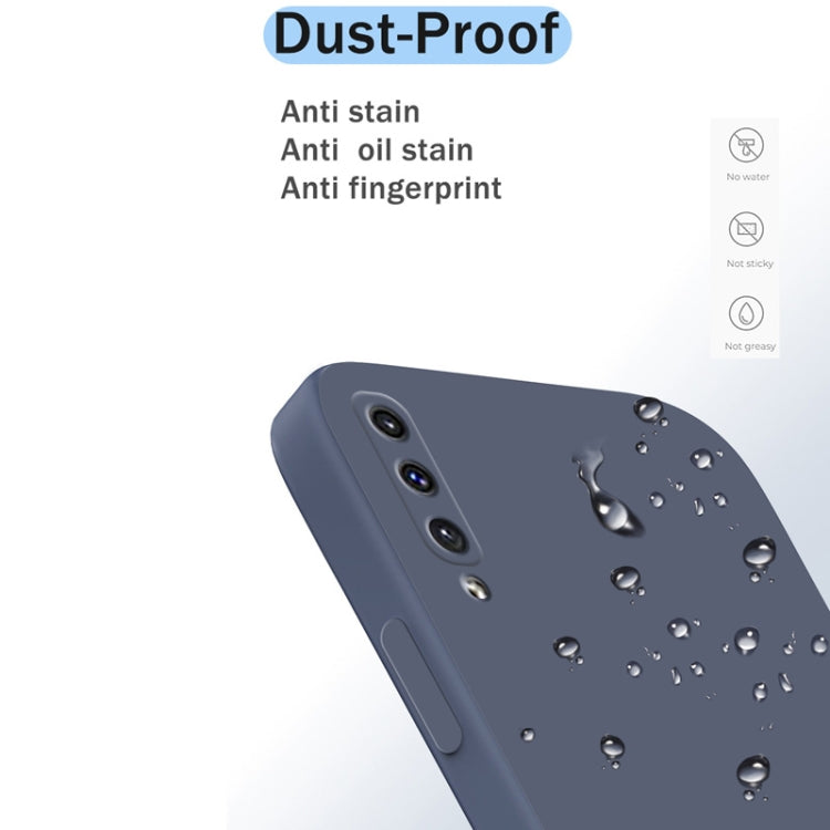 Custodia silicone liquido copertura totale per Samsung Galaxy A50
