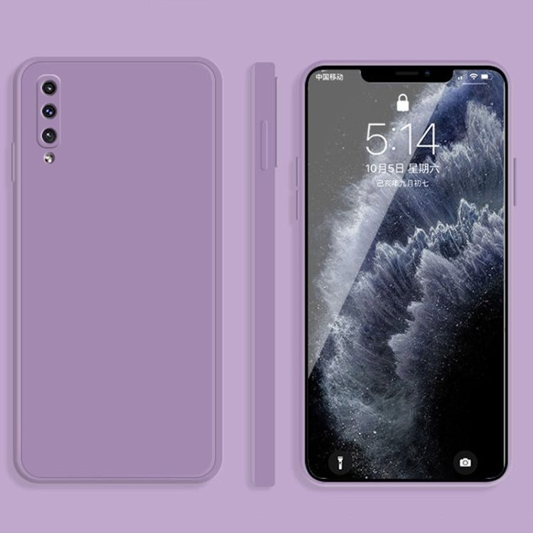 Custodia silicone liquido copertura totale per Samsung Galaxy A50