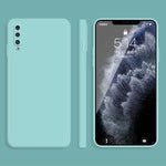 Custodia silicone liquido copertura totale per Samsung Galaxy A50