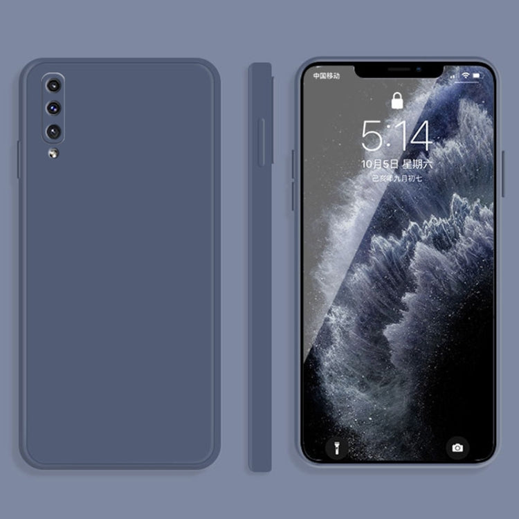 Custodia silicone liquido copertura totale per Samsung Galaxy A50