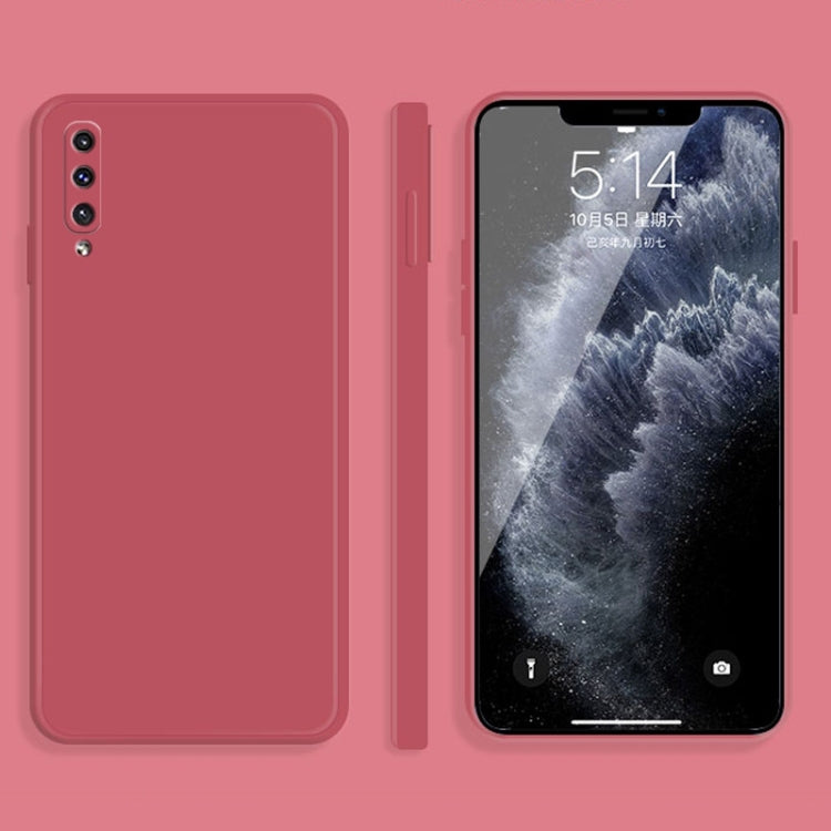 Custodia silicone liquido copertura totale per Samsung Galaxy A50
