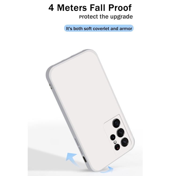 Custodia silicone liquido per Samsung Galaxy S21 Ultra 5G