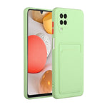 Custodia TPU con slot per schede per Samsung Galaxy A72 5G
