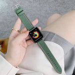 Cinturino di ricambio per cinturino in tela a tre linee, For Apple Watch Series 7  41mm / & 6 & SE & 5 & 4 40mm, For Apple Watch Series  7  45mm / & 6 & SE & 5 & 4 44mm