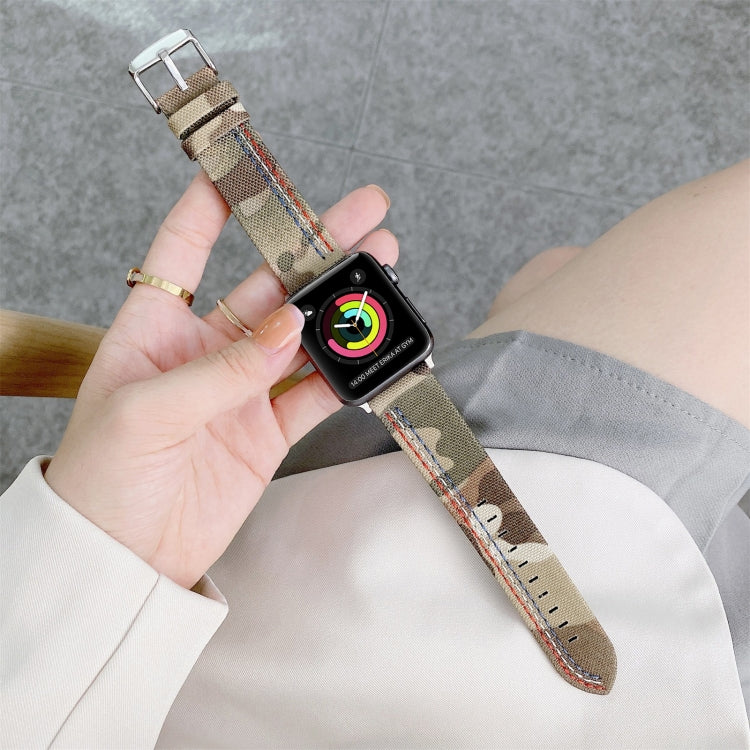 Cinturino di ricambio per cinturino in tela a tre linee, For Apple Watch Series 7  41mm / & 6 & SE & 5 & 4 40mm, For Apple Watch Series  7  45mm / & 6 & SE & 5 & 4 44mm