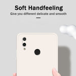 Custodia protettiva a copertura totale antigoccia in silicone liquido imitazione tinta unita, For Huawei Enjoy 9 Plus, For Huawei Enjoy 10e