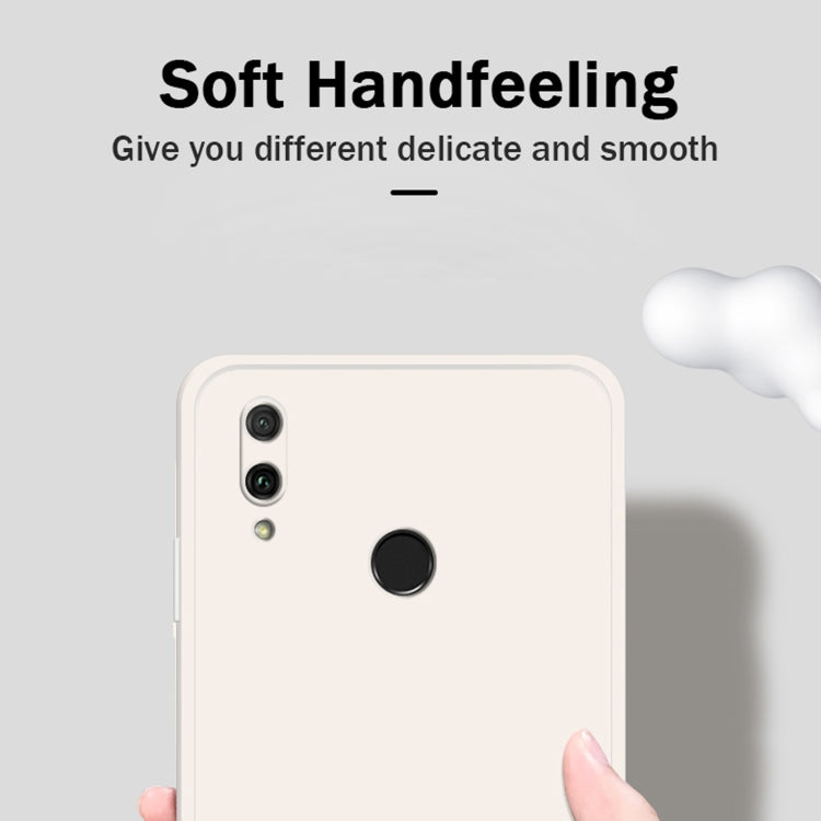 Custodia protettiva a copertura totale antigoccia in silicone liquido imitazione tinta unita, For Huawei Enjoy 9 Plus, For Huawei Enjoy 10e