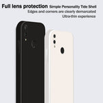 Custodia protettiva a copertura totale antigoccia in silicone liquido imitazione tinta unita, For Huawei Enjoy 9 Plus, For Huawei Enjoy 10e