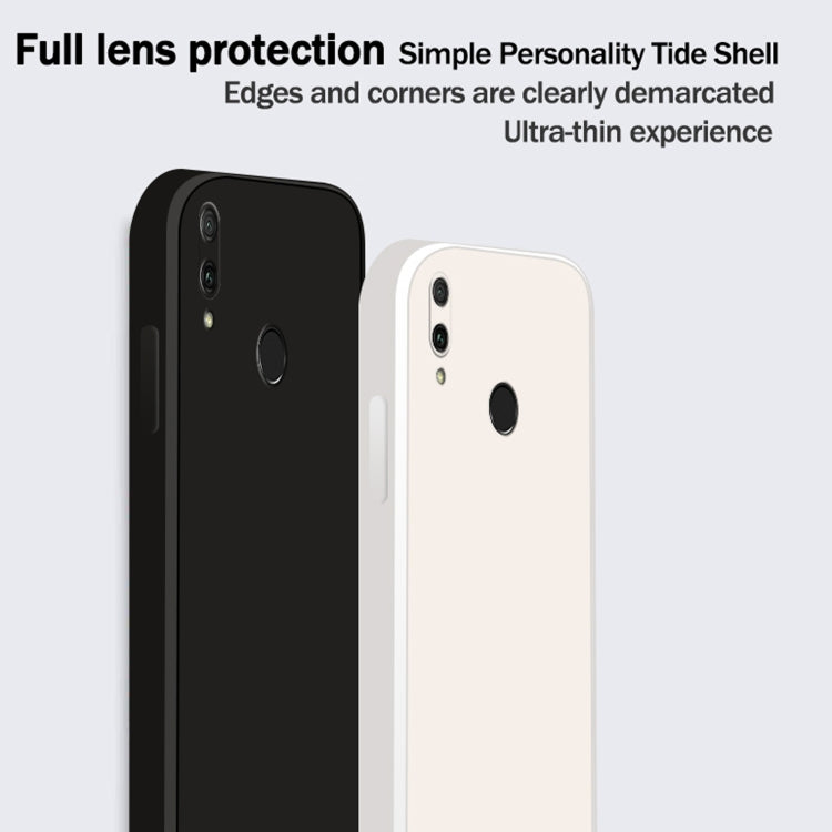 Custodia protettiva a copertura totale antigoccia in silicone liquido imitazione tinta unita, For Huawei Enjoy 9 Plus, For Huawei Enjoy 10e