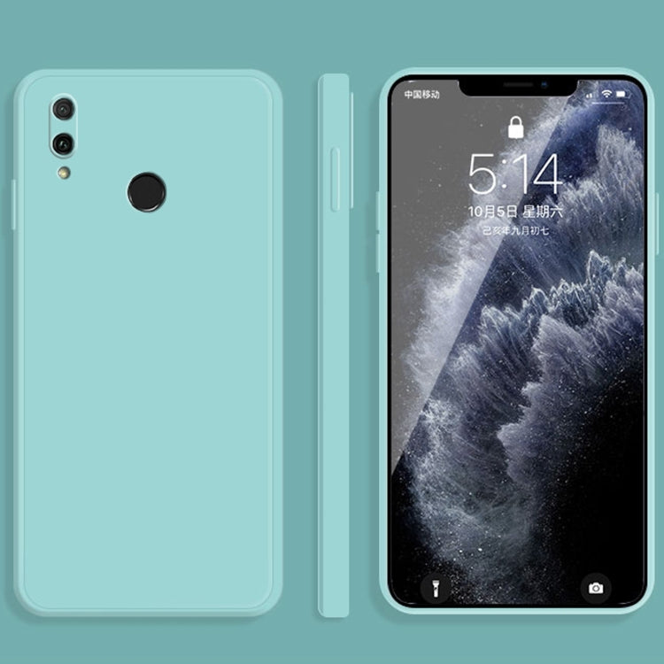 Custodia protettiva a copertura totale antigoccia in silicone liquido imitazione tinta unita, For Huawei Enjoy 9 Plus, For Huawei Enjoy 10e