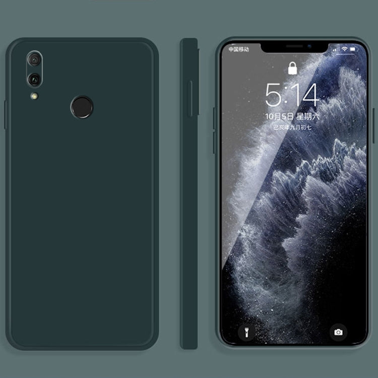 Custodia protettiva a copertura totale antigoccia in silicone liquido imitazione tinta unita, For Huawei Enjoy 9 Plus, For Huawei Enjoy 10e