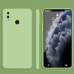 Custodia protettiva a copertura totale antigoccia in silicone liquido imitazione tinta unita, For Huawei Enjoy 9 Plus, For Huawei Enjoy 10e