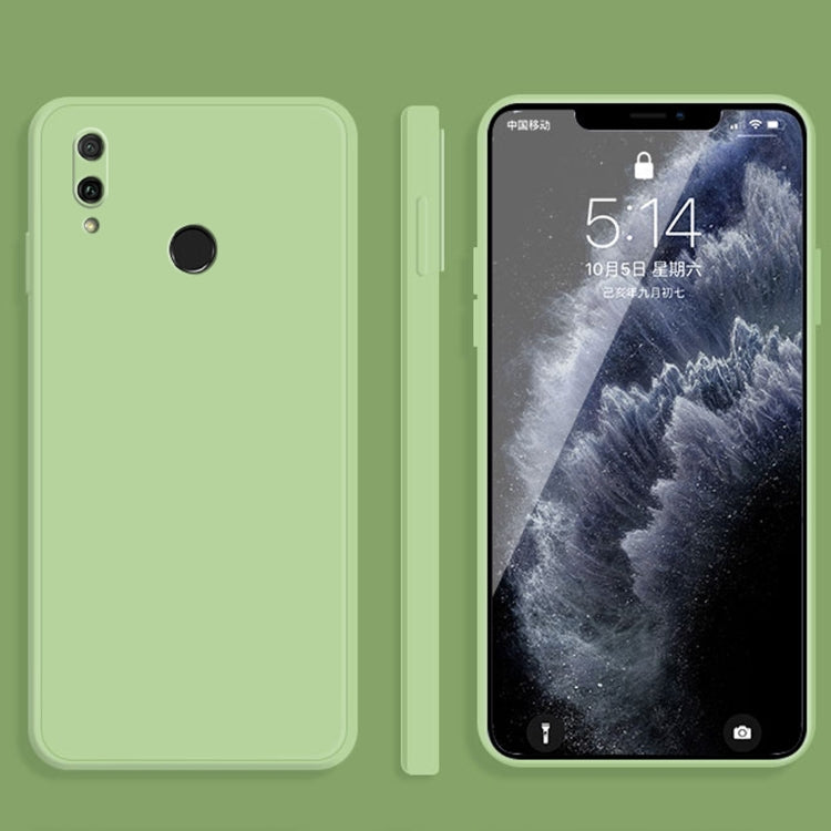 Custodia protettiva a copertura totale antigoccia in silicone liquido imitazione tinta unita, For Huawei Enjoy 9 Plus, For Huawei Enjoy 10e