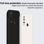Custodia protettiva a copertura totale antigoccia in silicone liquido imitazione tinta unita, For Huawei Enjoy 10 Plus, For Huawei Enjoy 10s