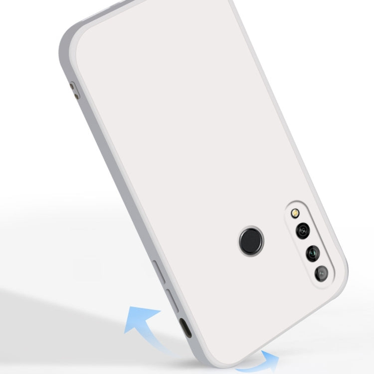Custodia protettiva a copertura totale antigoccia in silicone liquido imitazione tinta unita, For Huawei Enjoy 10 Plus, For Huawei Enjoy 10s