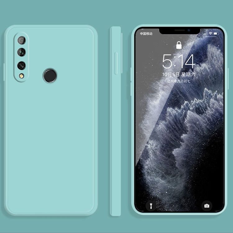 Custodia protettiva a copertura totale antigoccia in silicone liquido imitazione tinta unita, For Huawei Enjoy 10 Plus, For Huawei Enjoy 10s