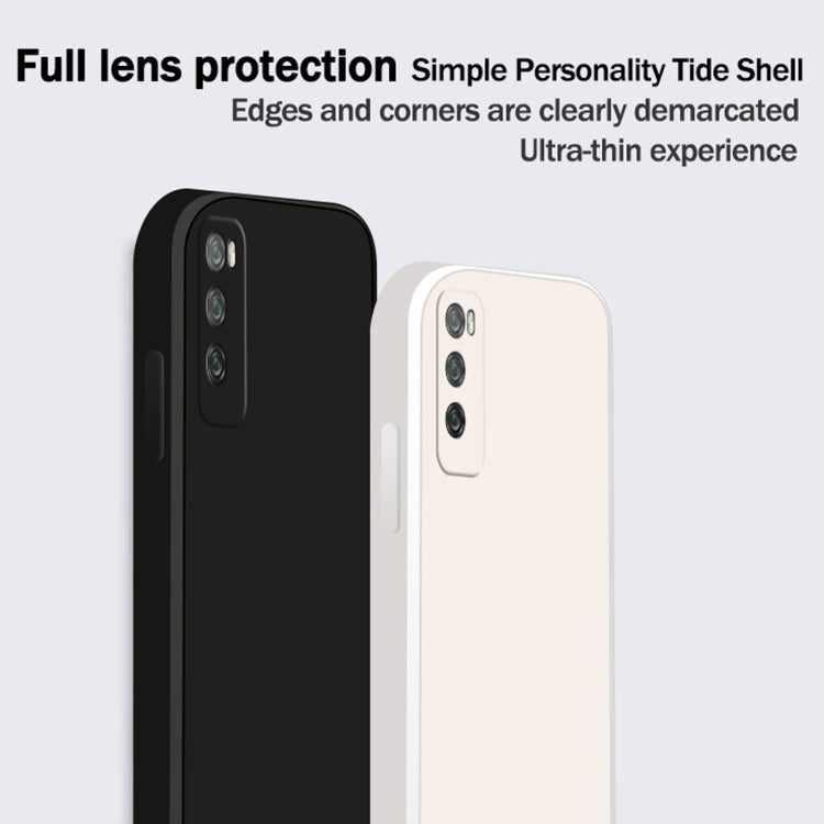 Custodia protettiva a copertura totale antigoccia in silicone liquido imitazione tinta unita, For Huawei Enjoy 20 Pro, For Huawei Enjoy 20 Plus 5G