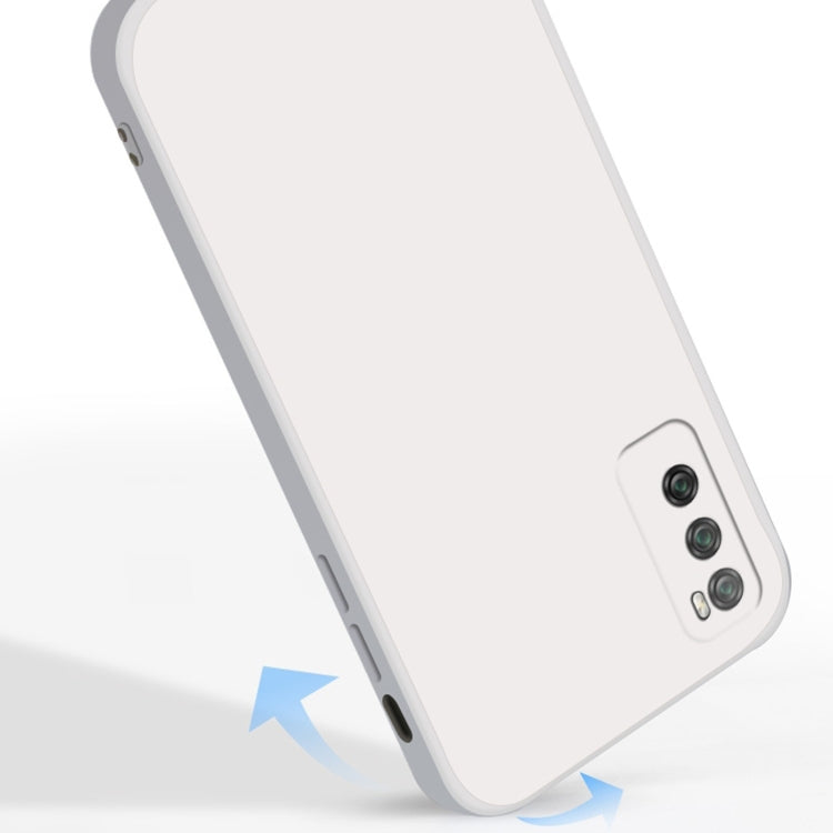 Custodia protettiva a copertura totale antigoccia in silicone liquido imitazione tinta unita, For Huawei Enjoy 20 Pro, For Huawei Enjoy 20 Plus 5G