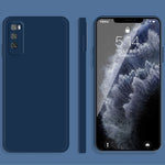 Custodia protettiva a copertura totale antigoccia in silicone liquido imitazione tinta unita, For Huawei Enjoy 20 Pro, For Huawei Enjoy 20 Plus 5G