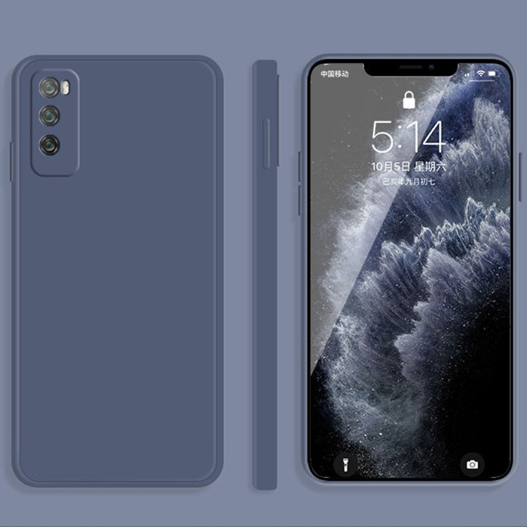 Custodia protettiva a copertura totale antigoccia in silicone liquido imitazione tinta unita, For Huawei Enjoy 20 Pro, For Huawei Enjoy 20 Plus 5G